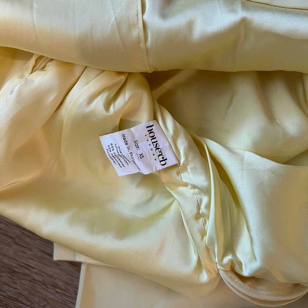 House of CB Marla lemon halter mini dress - Picture 6 of 7